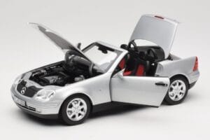Mercedes SLK R170 Brilliant Silver Norev 1:18 183020 Metāls — attēls 2 no 9