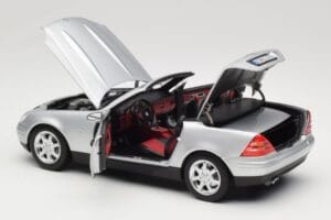Mercedes SLK R170 Brilliant Silver Norev 1:18 183020 Metāls — attēls 6 no 9