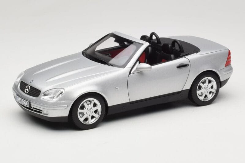 Mercedes SLK R170 Brilliant Silver Norev 1:18 183020 Metāls