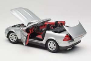 Mercedes SLK R170 Roadster Sudrabs Maisto 1:18 31674 Metāls — attēls 7 no 9