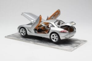 Mercedes SLR Vision Sudrabs Ierobežots Izdevums Ar Alumīnija Pamatni Bburago 1:18 B66962102 Metāls — attēls 5 no 8