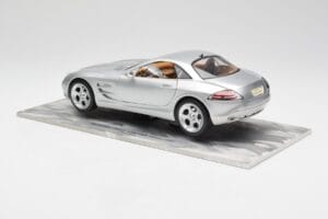 Mercedes SLR Vision Sudrabs Ierobežots Izdevums Ar Alumīnija Pamatni Bburago 1:18 B66962102 Metāls — attēls 7 no 8