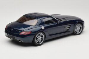 Mercedes SLS AMG C197 Blue Metallic Minichamps 1:18 100039021 Metāls — attēls 3 no 8