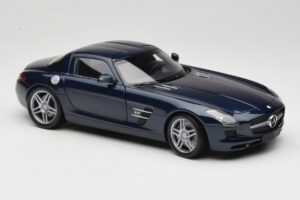 Mercedes SLS AMG C197 Blue Metallic Minichamps 1:18 100039021 Metāls — attēls 6 no 8