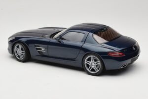 Mercedes SLS AMG C197 Blue Metallic Minichamps 1:18 100039021 Metāls — attēls 7 no 8