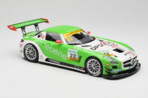 Mercedes AMG SLS C197 GT3 MS Racing #22 V. Sigacev / C. Stoll ADAC GT Masters 2011 Minichamps 1:18 151113102 Metāls — attēls 4 no 6