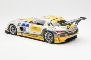 Mercedes SLS AMG GT3 #21 Rowe Racing Arnold / Roloff / Seyffarth / Jäger ADAC 24 Hours Nürburgring 2013 Minichamps 1:18 15113 — attēls 5 no 6