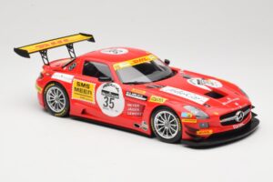 Mercedes SLS AMG GT3 #35 T. Heyer / T. Jager 24 Hours of Spa 2011 Minichamps 1:18 B66960196 Metāls — attēls 4 no 6