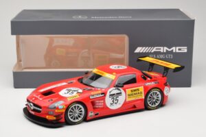 Mercedes SLS AMG GT3 #35 T. Heyer / T. Jager 24 Hours of Spa 2011 Minichamps 1:18 B66960196 Metāls — attēls 6 no 6