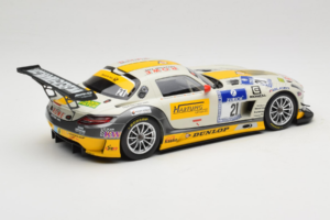Mercedes SLS AMG GT3 #21 Rowe Racing M. Hartung / N. Heyer ADAC 24 Hours Nurburgring 2013 Minichamps 1:18 151133121 Metāls — attēls 2 no 6