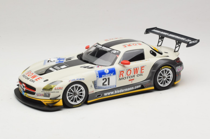 Mercedes SLS AMG GT3 #21 Rowe Racing M. Zehe / M. Hartung ADAC 24h Nurburgring 2012 Minichamps 1:18 151123121 Metāls
