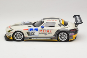 Mercedes SLS AMG GT3 #22 Rowe Racing R. Graf / M. Seyffarth ADAC 24h Nurburgring 2012 Minichamps 1:18 151123122 Metāls — attēls 3 no 6