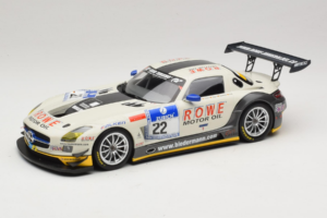 Mercedes SLS AMG GT3 #22 Rowe Racing R. Graf / M. Seyffarth ADAC 24h Nurburgring 2012 Minichamps 1:18 151123122 Metāls
