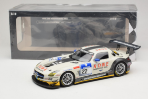 Mercedes SLS AMG GT3 #22 Rowe Racing R. Graf / M. Seyffarth ADAC 24h Nurburgring 2012 Minichamps 1:18 151123122 Metāls — attēls 6 no 6