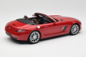 Mercedes SLS AMG R197 Roadster Le Mans Sarkans Minichamps 1:18 100039030 Metāls — attēls 3 no 8