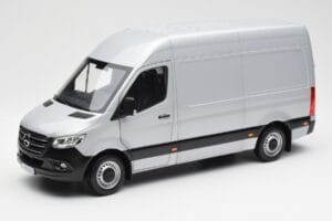 Mercedes Sprinter W907 Sudrabs Norev 1:18 183424 Metāls