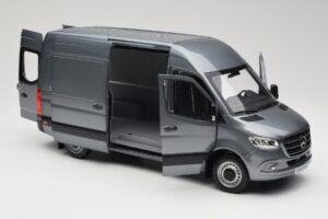 Mercedes Sprinter W907 Furgons Selenite Grey Metallic Norev 1:18 B66004163 Metāls — attēls 5 no 8