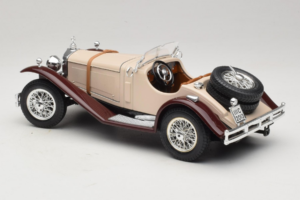 Mercedes SSK Bēšs & Tumšsarkans Bburago 1:18 3009-M4 Metāls — attēls 5 no 6