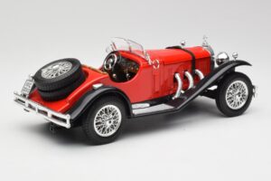 Mercedes SSK Sarkans & Melns Bburago 1:18 3009-M1 Metāls — attēls 2 no 6