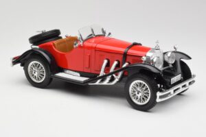 Mercedes SSK Sarkans & Melns Bburago 1:18 3009-M1 Metāls — attēls 4 no 6