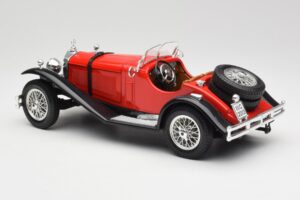 Mercedes SSK Sarkans & Melns Bburago 1:18 3009-M1 Metāls — attēls 5 no 6