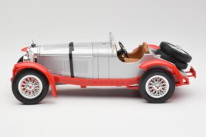 Mercedes SSK Sudrabs & Sarkans Bburago 1:18 3009-M2 Metāls — attēls 3 no 6