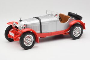 Mercedes SSK Sudrabs & Sarkans Bburago 1:18 3009-M2 Metāls