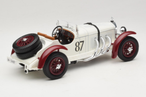 Mercedes SSKL #87 R. Caracciola Balts 1931 Bburago 1:18 3002-P1 Metāls — attēls 2 no 6