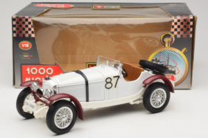 Mercedes SSKL #87 R. Caracciola Mille Miglia 1931 Bburago 1:18 3202 Metāls — attēls 6 no 6