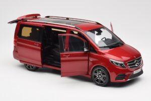 Mercedes V-Class W447 Designo Hyacinth Sarkans Metāliski Norev 1:18 B66004166 Metāls — attēls 4 no 7