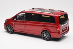 Mercedes V-Class W447 Designo Hyacinth Sarkans Metāliski Norev 1:18 B66004166 Metāls — attēls 6 no 7