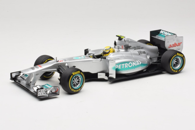 Mercedes W03 #8 N. Rosberg Mercedes AMG Petronas Showcar 2012 Minichamps 1:18 110120078 Metāls