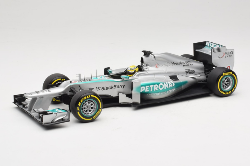 Mercedes W04 #9 N. Rosberg Mercedes AMG Petronas Showcar 2013 Minichamps 1:18 110130079 Metāls