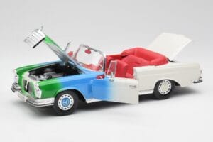 Mercedes 280SE W108 Tricolor Maisto 1:18 56014 Metāls — attēls 2 no 8