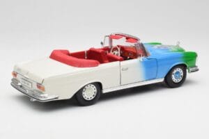 Mercedes 280SE W108 Tricolor Maisto 1:18 56014 Metāls — attēls 3 no 8