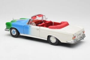 Mercedes 280SE W108 Tricolor Maisto 1:18 56014 Metāls — attēls 7 no 8