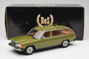 Mercedes W123 200T Cypress Zaļš BoS Models 1:18 BOS008 Metāls — attēls 6 no 6