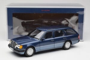 Mercedes 300D W124 T-Modell Nautical Zils Norev 1:18 183962 Metāls — attēls 8 no 8