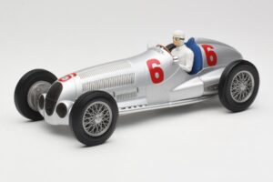 Mercedes W125 #6 Daimler-Benz AG R. Caracciola 2nd Place Eifel Race Nurburgring 1937 Minichamps 1:18 155373106 Metāls
