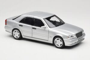 Mercedes C36 AMG W202 Silver Metallic Norev 1:18 183380 Metāls — attēls 6 no 8