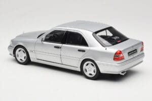Mercedes C36 AMG W202 Silver Metallic Norev 1:18 183380 Metāls — attēls 7 no 8