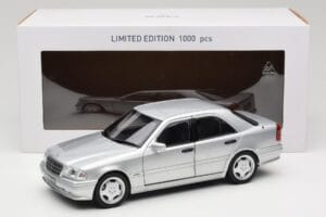 Mercedes C36 AMG W202 Silver Metallic Norev 1:18 183380 Metāls — attēls 8 no 8