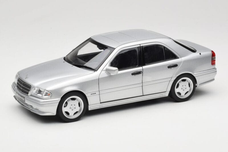Mercedes C36 AMG W202 Silver Metallic Norev 1:18 183380 Metāls