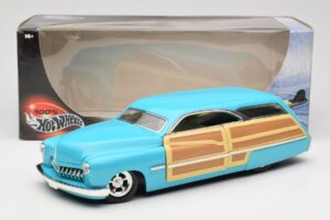 Mercury Merc Woodie Zils Hot Wheels 1:18 27806 Metāls — attēls 8 no 8