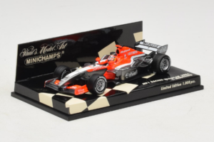 MF1 M16 #18 T. Monteiro MF1 Racing Showcar 2006 Minichamps 1:43 400060088 Metāls — attēls 2 no 5