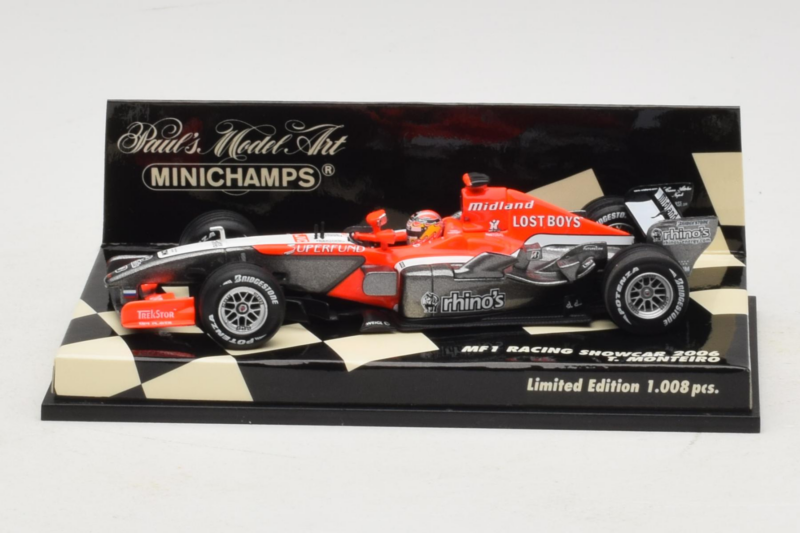 MF1 M16 #18 T. Monteiro MF1 Racing Showcar 2006 Minichamps 1:43 400060088 Metāls