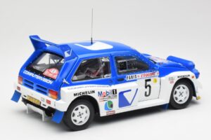 MG Metro 6R4 #5 T. Pond / R. Arthur Rally Monte Carlo 1986 Sun Star 1:18 5537 Metāls — attēls 3 no 8