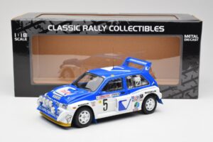 MG Metro 6R4 #5 T. Pond / R. Arthur Rally Monte Carlo 1986 Sun Star 1:18 5537 Metāls — attēls 8 no 8