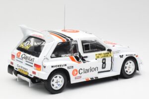 MG Metro 6R4 #8 P. Eklund / D. Whittock Rally Finland 1986 Sun Star 1:18 5536 Metāls — attēls 3 no 8