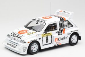 MG Metro 6R4 #8 P. Eklund / D. Whittock Rally Finland 1986 Sun Star 1:18 5536 Metāls